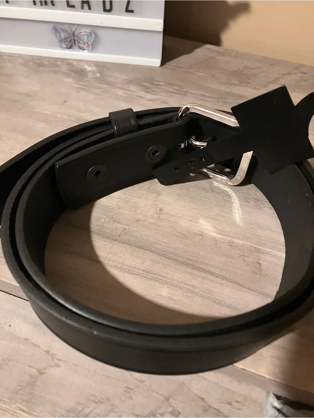 Boston Leather Made in USA 1.5” Duty Belt Size 36 Black Genuine Leather